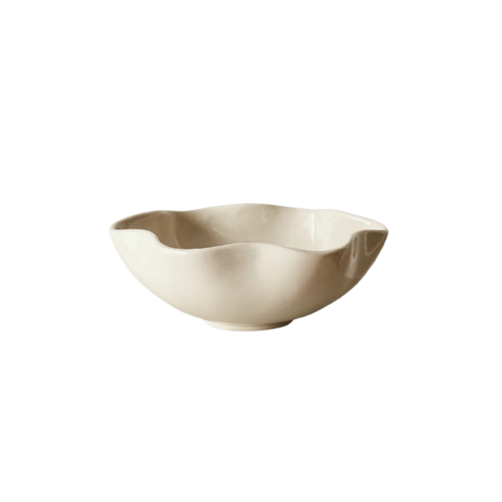 McMullin & Co Clementine Bowl in clay glaze with a smooth, rounded form and earthy tone, ideal for displaying dried botanicals or as a standalone sculptural accent.